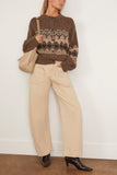 Altuzarra Cammie Sweater in Oak Moss Fairisle