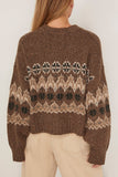Altuzarra Cammie Sweater in Oak Moss Fairisle