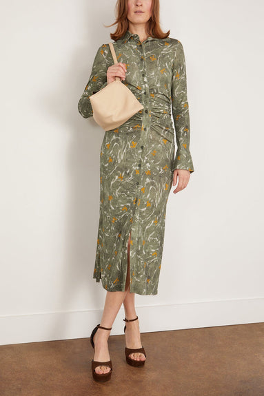 Altuzarra Casual Dresses Claudia Dress in Monstera Marbled Floral Altuzarra Claudia Dress in Monstera Marbled Floral