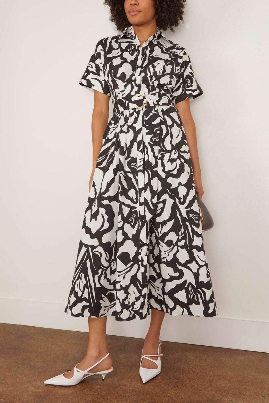 Amir Taghi Blair Dress in Black/Ecru
