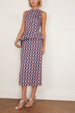 Amir Taghi Danielle Dress in Pink/Dark Navy