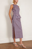 Amir Taghi Danielle Dress in Pink/Dark Navy