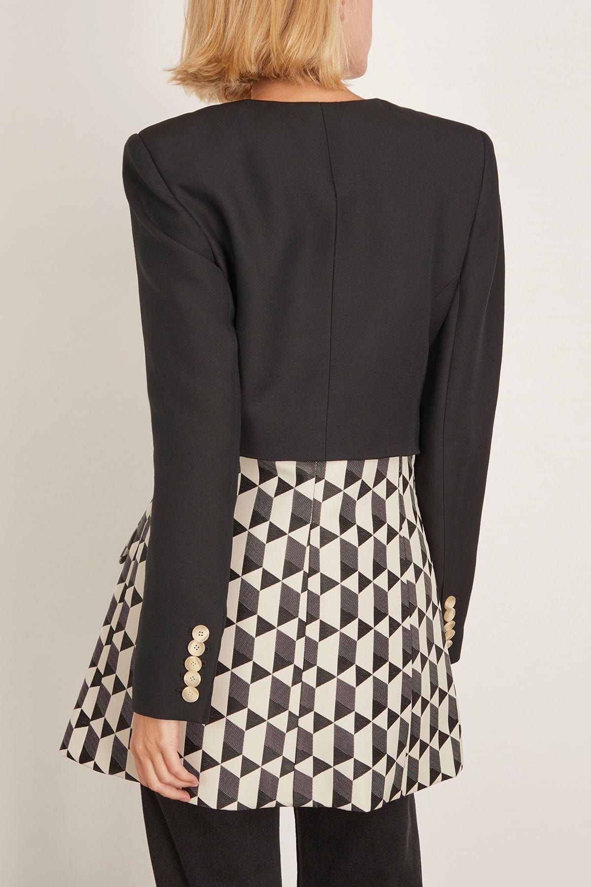 Amir Taghi Laurel Blazer in Ecru Multi