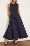 Sara Dress in Dark Navy