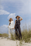 Nili Lotan Tops Angelina Vest in Black Pinstripes Nili Lotan Angelina Vest in Black Pinstripes