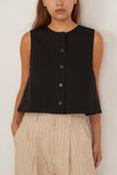 Apiece Apart Godet Tank in Black