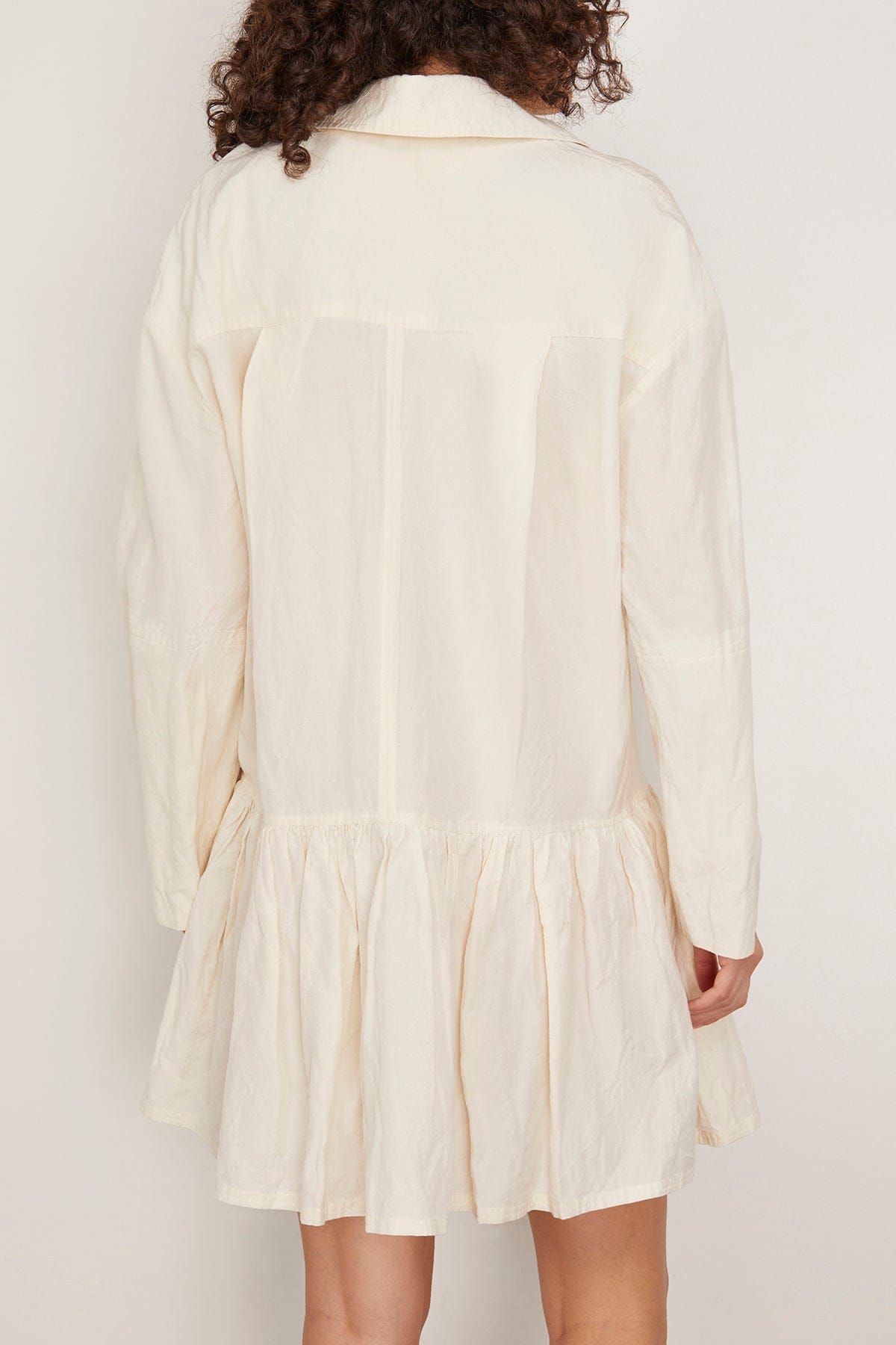Apiece Apart - Apiece Apart Romana Mini Dress in Cream S - Hampden Clothing Apiece Apart - Apiece Apart Romana Mini Dress in Cream S - Hampden Clothing