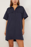 Apiece Apart Stefana Shift Dress in Navy
