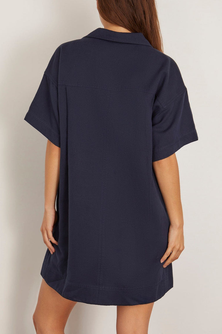 Apiece Apart Stefana Shift Dress in Navy