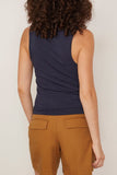 Apiece Apart Uri Low Cut Tank in Navy