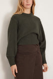 Apiece Apart Sweaters Alina Dolman Sweater in Deep Olive Apiece Apart Alina Dolman Sweater in Deep Olive