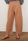 Apiece Apart Pants Bari Crop Trouser in Deep Khaki Apiece Apart Bari Crop Trouser in Deep Khaki