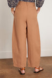 Apiece Apart Pants Bari Crop Trouser in Deep Khaki Apiece Apart Bari Crop Trouser in Deep Khaki