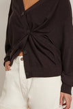 Apiece Apart Sweaters Drippy Tissue Cardigan in Deep Espresso Apiece Apart Drippy Tissue Cardigan in Deep Espresso