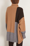 Apiece Apart Sweaters Oversized Turtleneck Sweater in Grey Combo Apiece Apart Oversized Turtleneck Sweater in Grey Combo