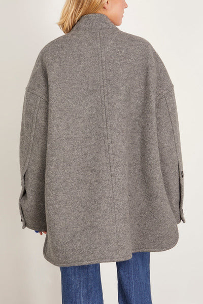 Apiece Apart Coats Vashti Poncho in Cozy Grey Apiece Apart Vashti Poncho in Cozy Grey