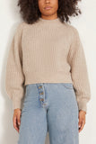 Apiece Apart Sweaters Yummy Lofty Crewneck in Basmati Apiece Apart Yummy Lofty Crewneck in Basmati