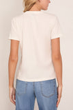 Askk NY Classic Henley Tee in Ivory