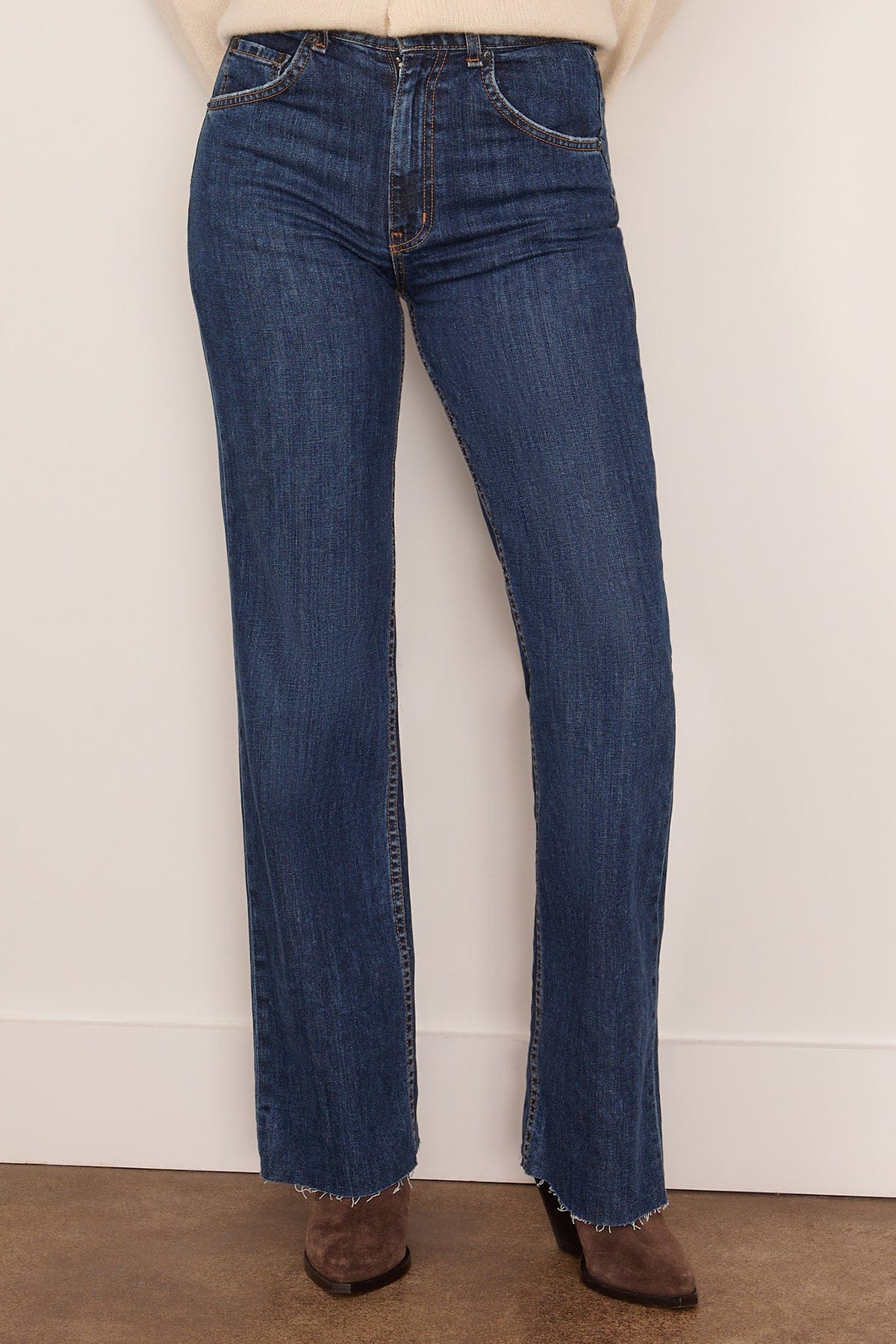 Askk NY Ludlow Jean in Dark Stone