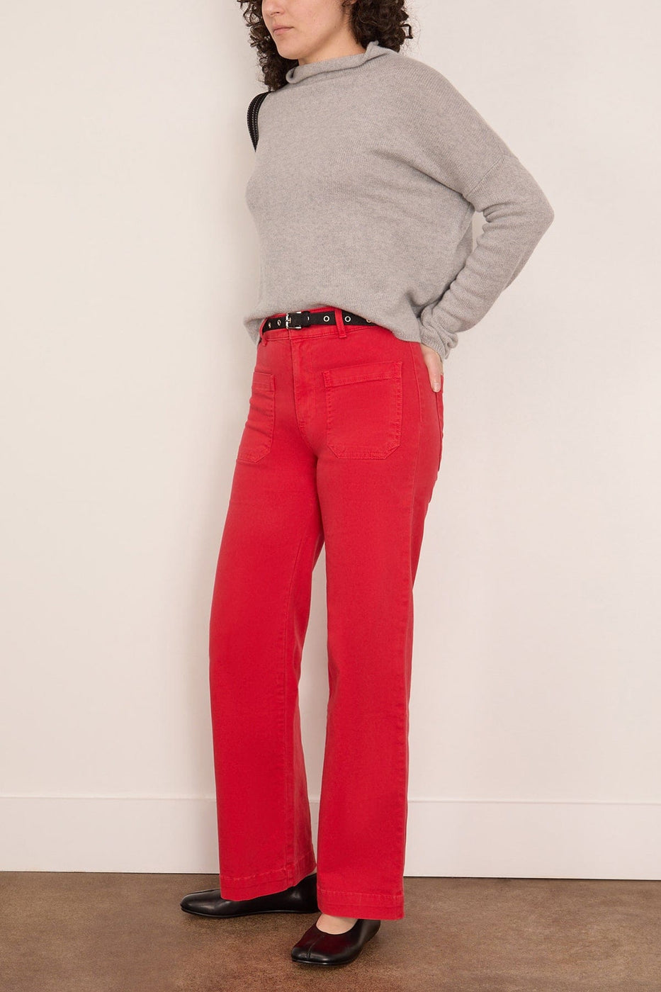 Askk NY Sailor Pant in Lips Red