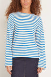 Apiece Apart Tops Barca Long Sleeve Top in Cobalt/Cream Stripe Apiece Apart Barca Long Sleeve Top in Cobalt/Cream Stripe