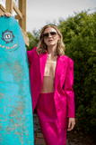 Dries Van Noten Jackets Basti Jacket in Fuchsia Dries Van Noten Basti Jacket in Fuchsia