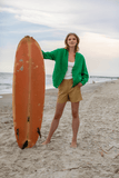 Xirena Sweaters Benny Cardigan in Grass Green Xirena Benny Cardigan in Grass Green