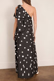 Bernadette Winnie Midi Dress in White Polka Rain