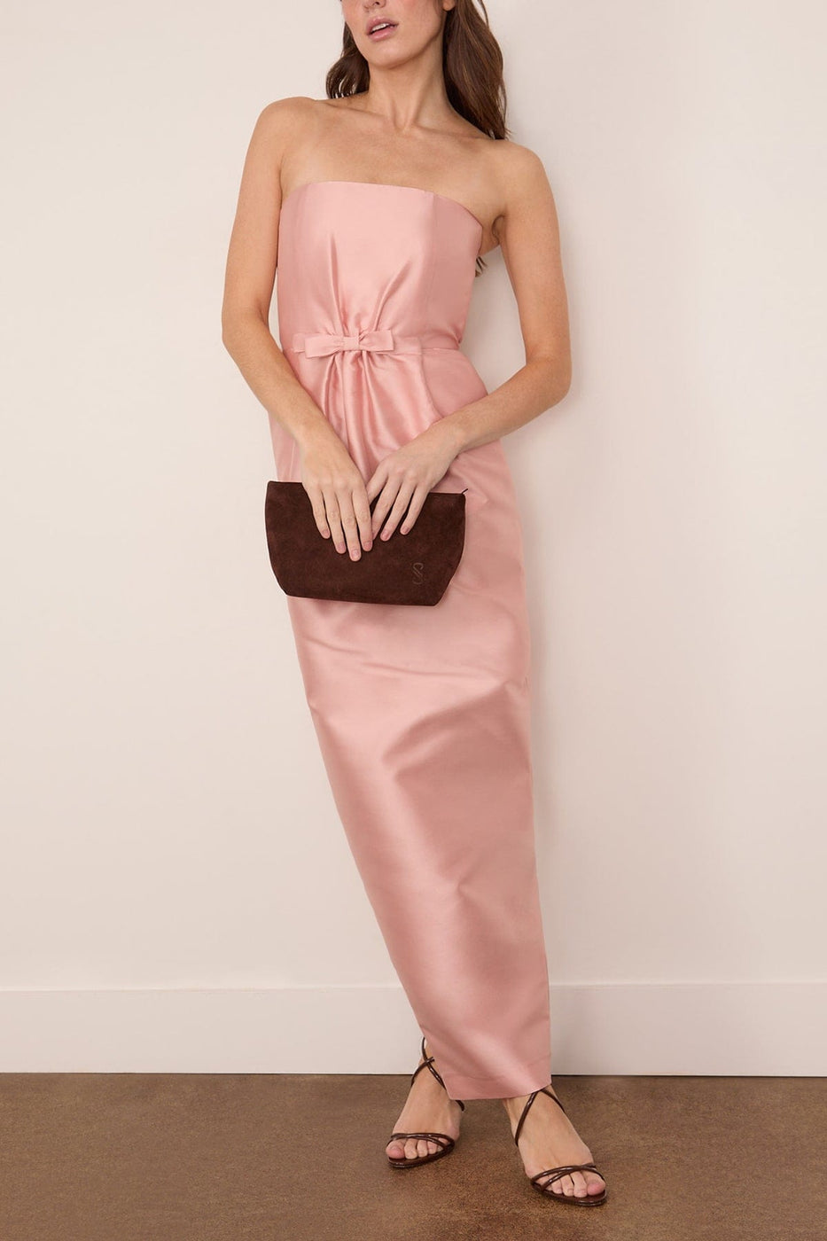 Bernadette Lenette Dress in Warm Pink