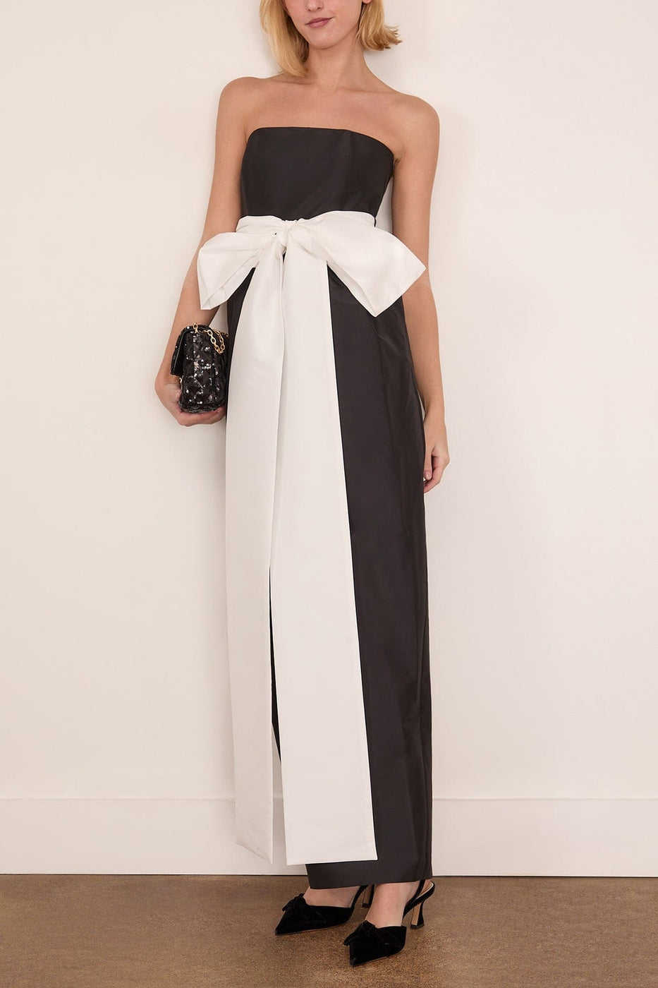 Bernadette Lina Dress in Black/White