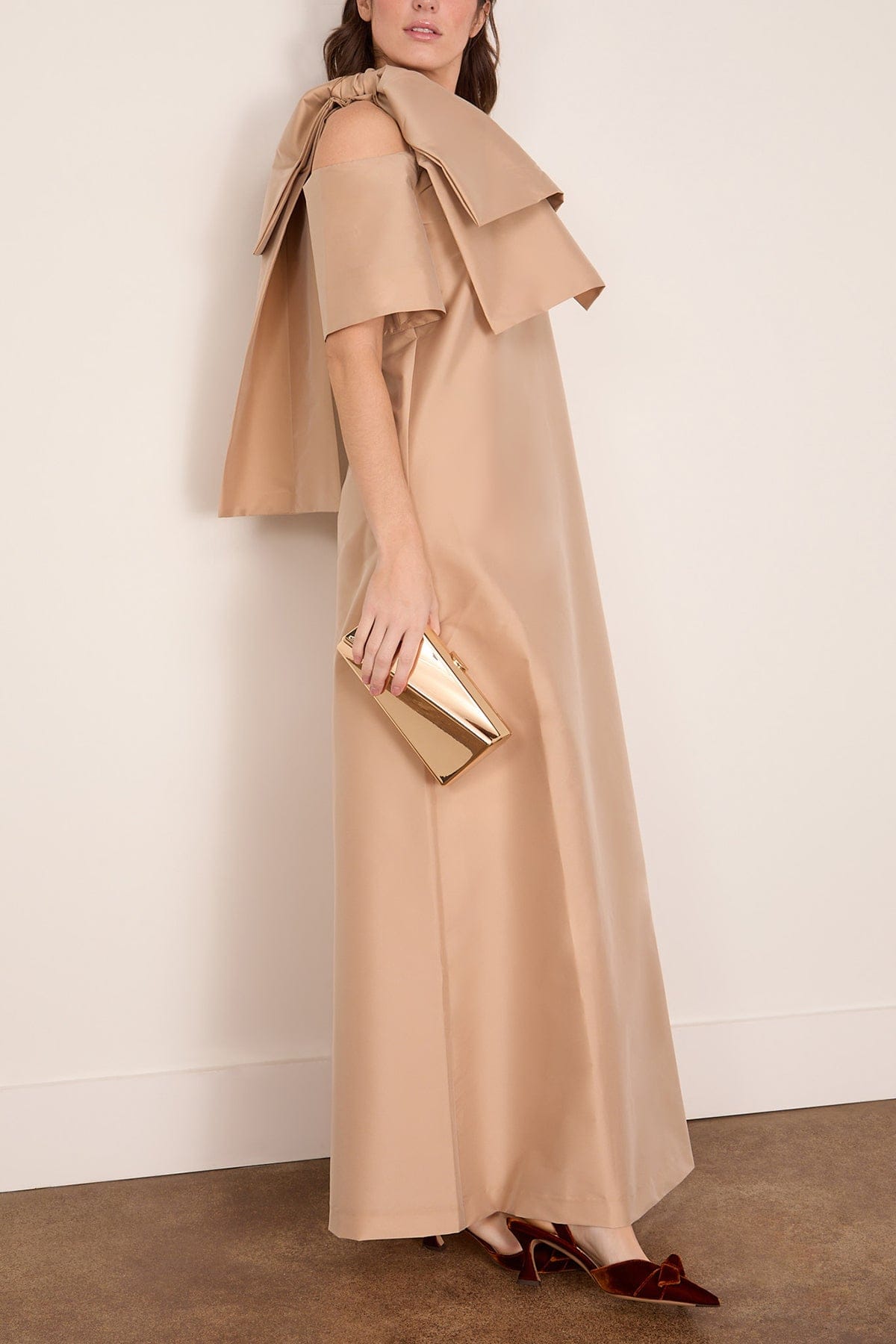 bernadette dresses Bernadette Floral-print Cape Maxi Dress
