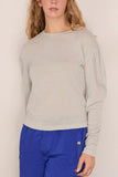 Bite Studios Dropped Shoulder Top in Stone Blue