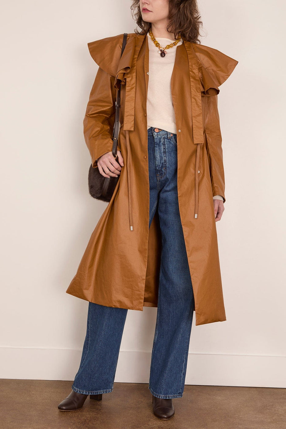 Bite Studios Venturer Cotton Coat in Tobacco