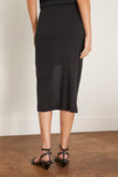 Bite Studios Moon Sheer Organic Cotton Crepe Skirt in Black