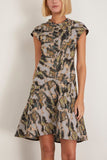 Bite Studios Shield Jacquard Wool Mini Dress in Autumn Field