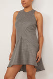 Bite Studios Shield Wool Mini Dress in Grey Melange