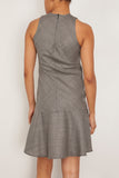 Bite Studios Shield Wool Mini Dress in Grey Melange