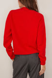Bite Studios View Round-Neck Knit Sweater in Scarlet
