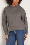 Bite Studios Wool Hooded Sweater in Grey Melange