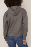 Bite Studios Wool Hooded Sweater in Grey Melange