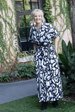 Amir Taghi Blair Dress in Black/Ecru