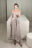 Bernadette Bodette Dress in Polka Clouds