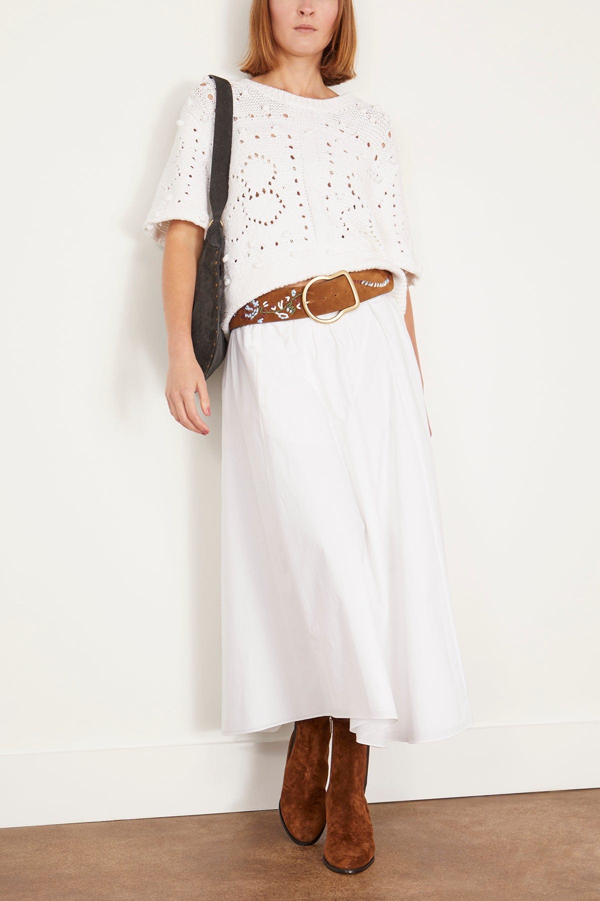 Dorothee Schumacher Tops Bohemian Mood Pullover in Pure White Dorothee Schumacher Bohemian Mood Pullover in Pure White
