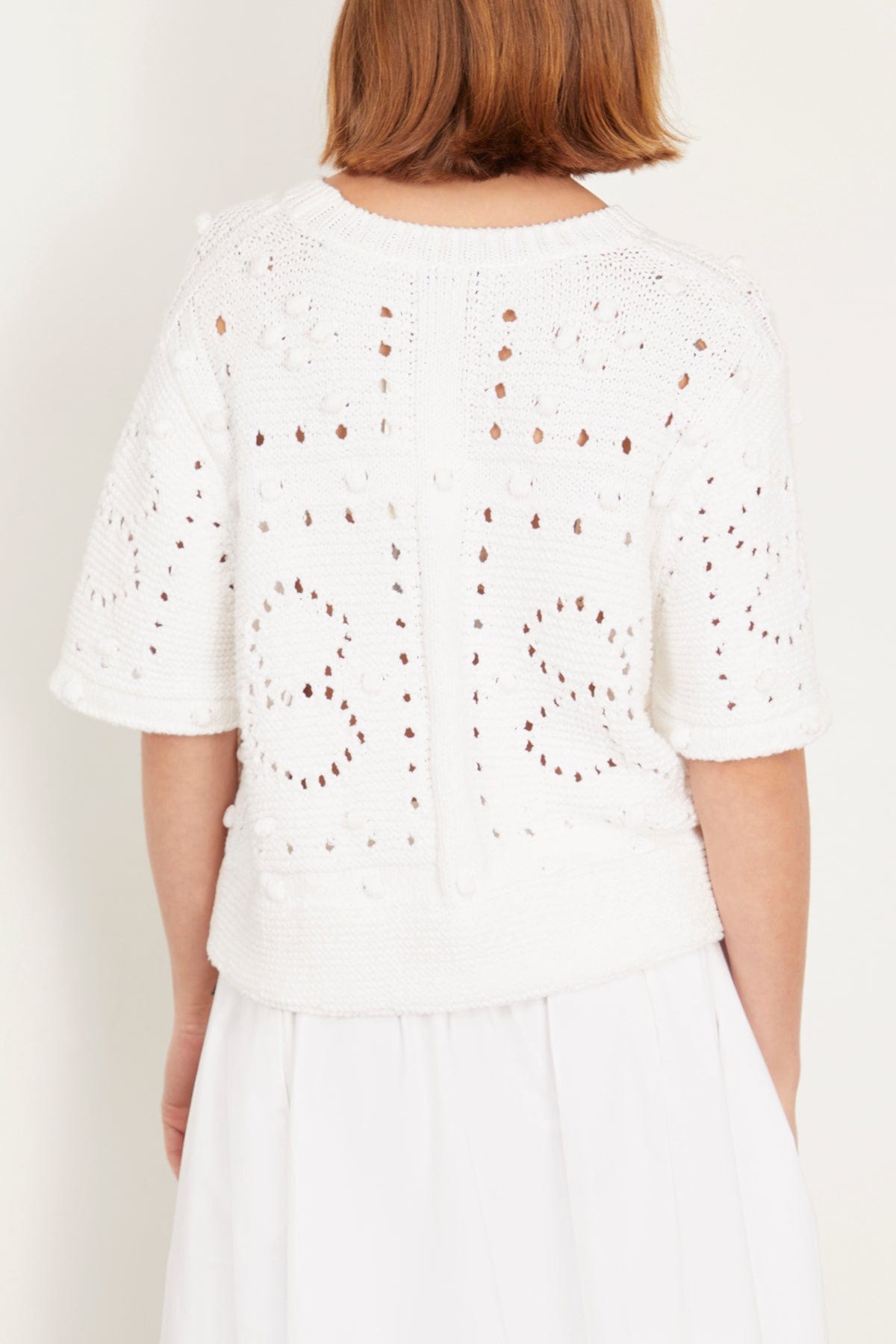 Dorothee Schumacher Tops Bohemian Mood Pullover in Pure White Dorothee Schumacher Bohemian Mood Pullover in Pure White