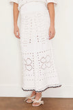 Bohemian Mood Skirt in Pure White