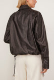 Brandon Maxwell Harper Balloon Jacket in Black