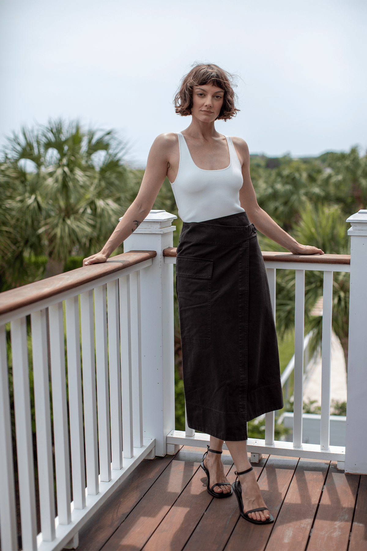 Toteme Tops Compact Knit Tank in White Toteme Compact Knit Tank in White