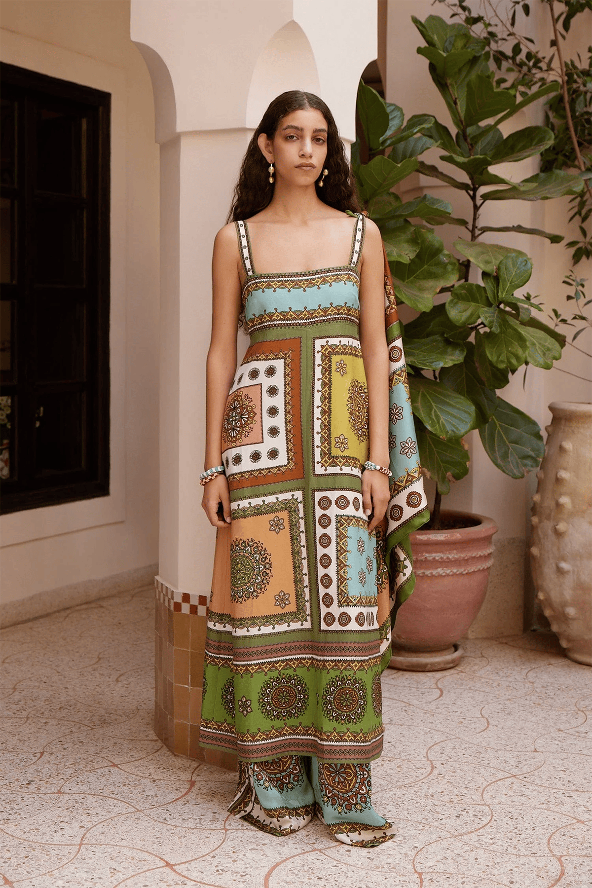 Alemais - Alemais Contina Day Dress in Multi 4 / 0 US - Hampden Clothing Alemais - Alemais Contina Day Dress in Multi 4 / 0 US - Hampden Clothing