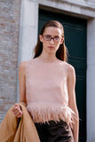 Staud Avi Top in Sandrose