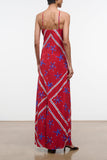 Staud Cubism Dress in Painted Foulard